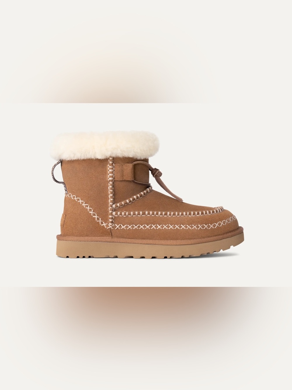 UGG Women’s Classic Mini Alpine Winter Boots in Chestnut Sz 8 - Picture 2 of 10